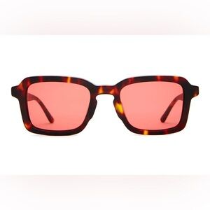 Crap Eyewear The Heavy Tropix in Deep Rose Red / Dark Tortoise Bio